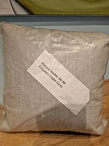 Diivanipadi hallikasbeež 50X50 uus